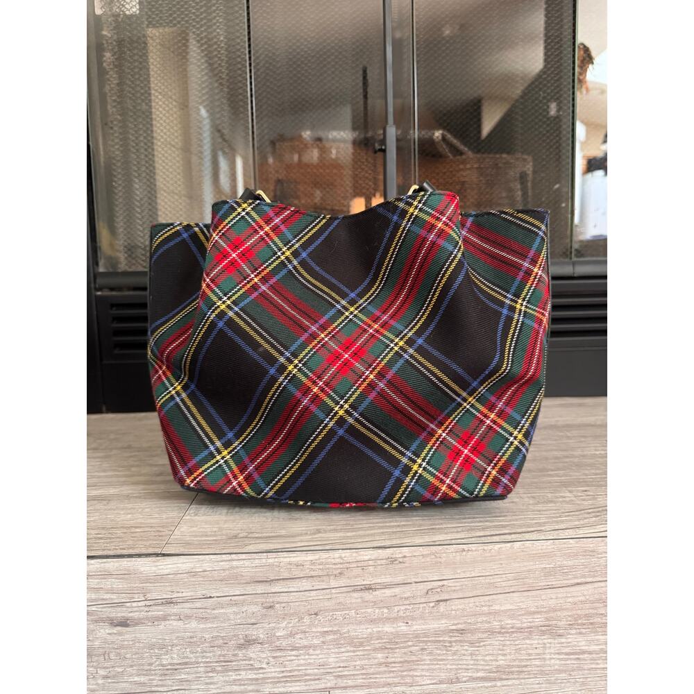 Three pc set Dooney & Bourke Barlow with wallet and coin purse tartan plaid - Picture 8 of 16